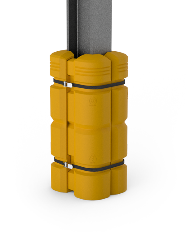 aanrijdbeveiliging-nederland-kolombeschermer-hoog-kunststof-geel-nr.4005S
