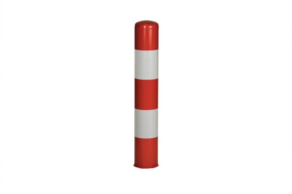 Rampaal rood- wit, 159x1500 mm, beschermpaal