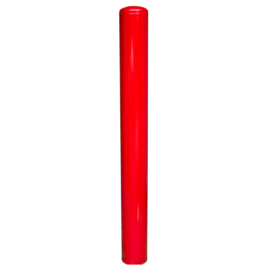 Rampaal rood gecoat, 159x1500 mm, beschermpaal