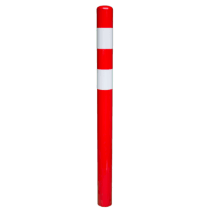 11145 Aanrijdpaal 114x1500 Rood Wit