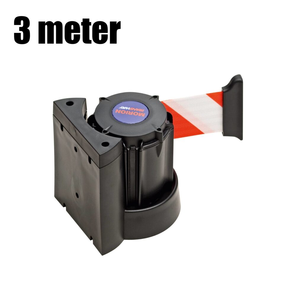 Afzetlint wandcassette | Wit/rood signalisatie