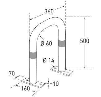 Beugel 500x360 Tech Tek Grondplaat 1