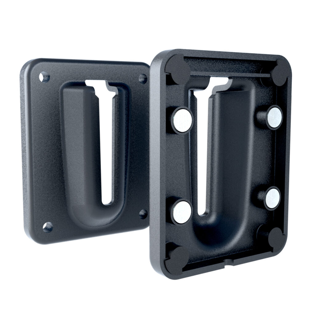 Magnetische muurbeugel voor afzetlintcassettes