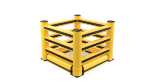 Kunststof 3R Kolombeschermer met Stootrand | Bescherming tegen aanrijdingen